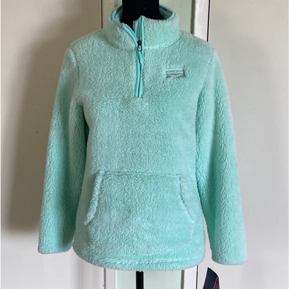 💐NWT SUPER SOFT Reebok Mint Green Fleece  Large